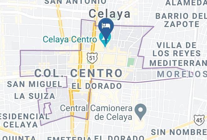 Celaya - Hotel Paseo Guadalupe Maps