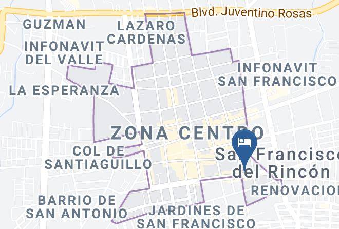 San Francisco Del Rincon - Hotel Paseo Palmas Maps