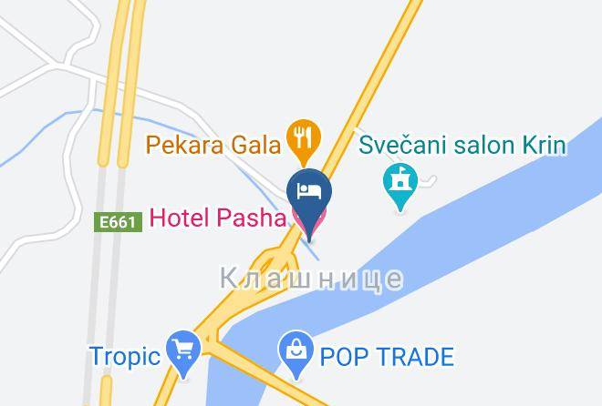 Banja Luka - Hotel Pasha Maps