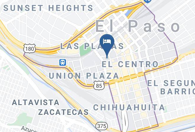 El Paso - Hotel Paso Del Norte Autograph Collection Maps