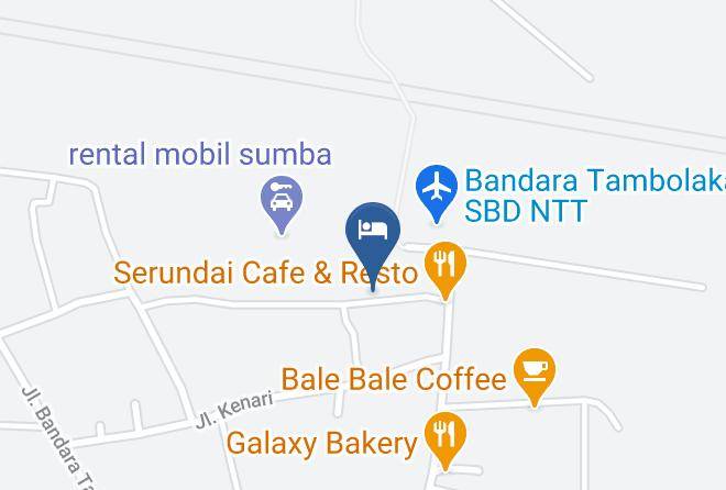 Southwest Sumba Regency - Hotel Pasola Maps