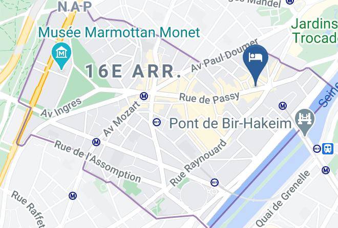 Paris - Hotel Passy Eiffel Maps