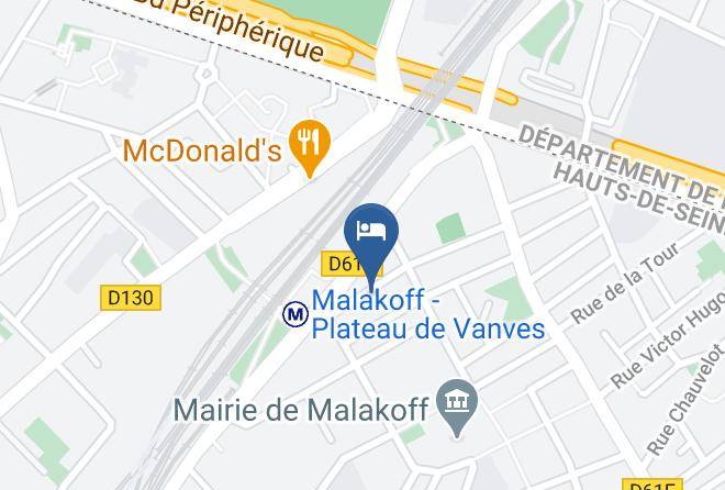 Hauts De Seine - Hotel Patio Brancion Maps