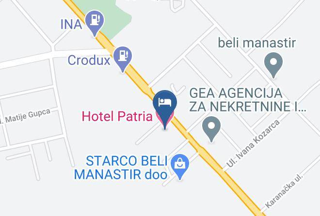Beli Manastir - Hotel Patria Maps
