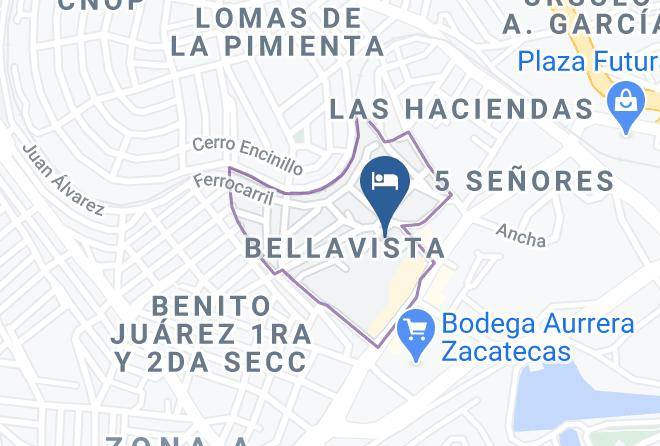 Zacatecas Bellavista - Hotel Paulina Maps