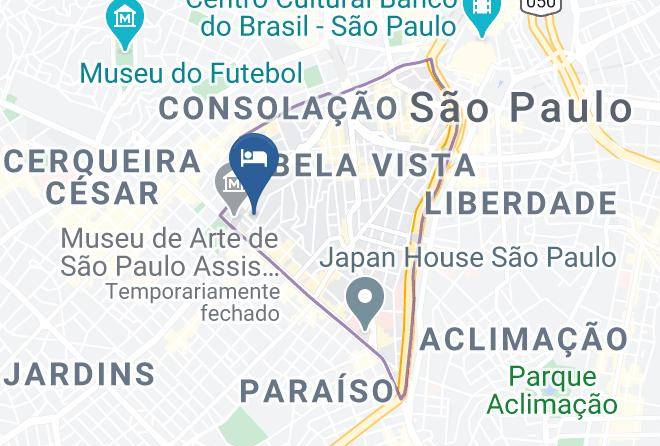 Sao Paulo Jardim Bela Vista - Hotel Paulista Wall Street Maps