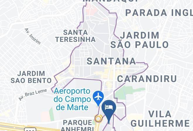 Sao Paulo Santana - Hotel Paulistano Parque Anhembi Maps