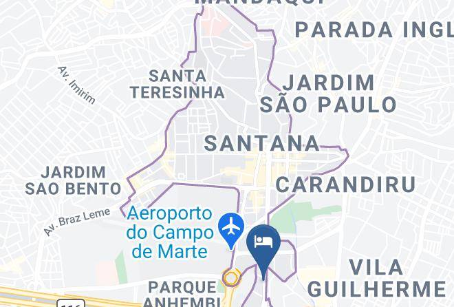Sao Paulo Santana - Hotel Paulistano Terminal Tiete Maps