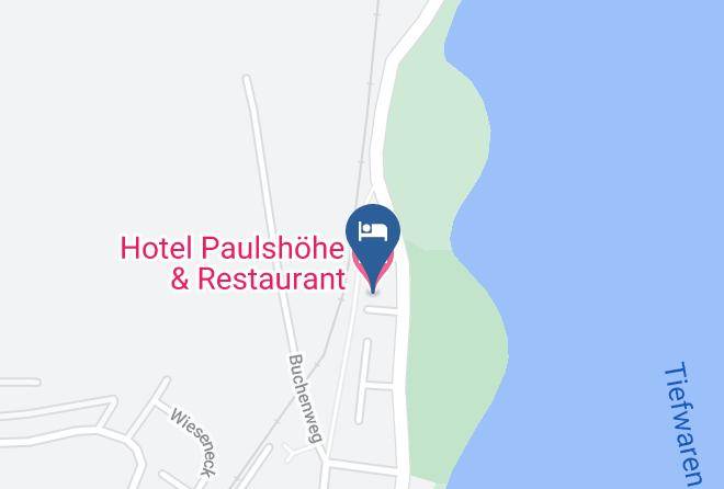Mecklenburgische Seenplatte - Hotel Paulshohe & Restaurant Kg Maps