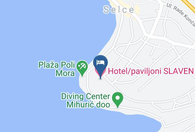 Crikvenica - Hotel Pavilions Slaven Maps