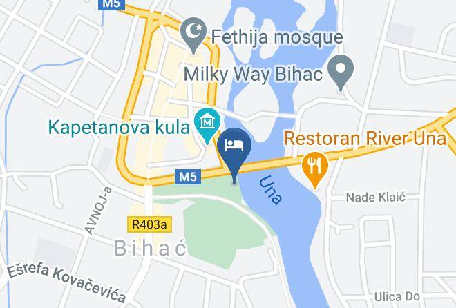 Unsko Sanski - Hotel Paviljon Maps