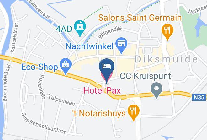 West Flanders - Hotel Pax Diksmuide Maps