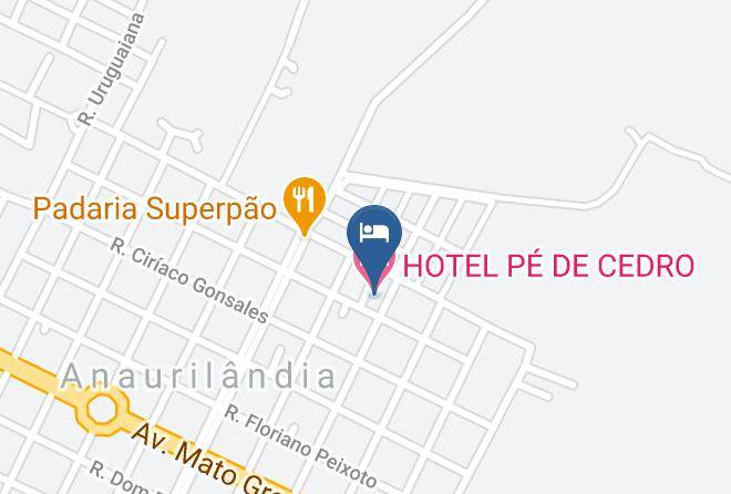 Anaurilandia - Hotel Pe De Cedro Maps