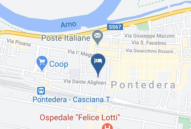 Pisa - Hotel La Pace Pontedera Maps