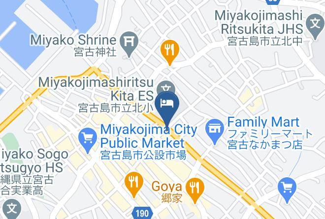 Miyakojima City - Hotel Peace Island Miyakojima Shiyakusho Dori Maps