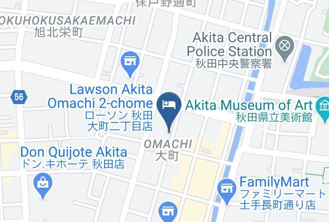Akita City - Hotel Pearl City Akita Kawabata Maps