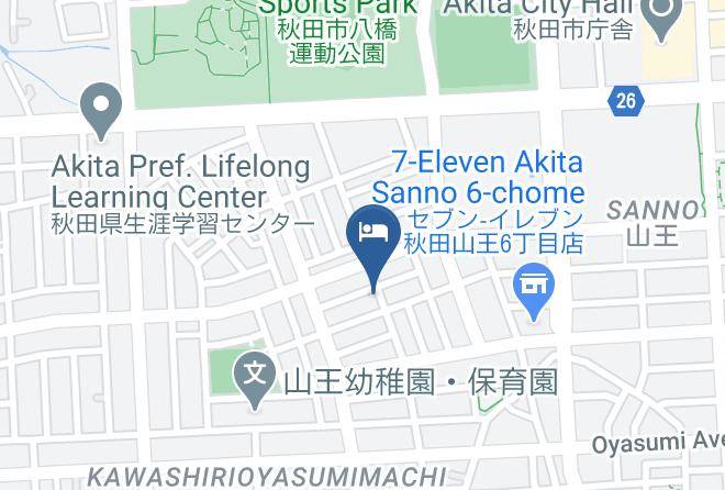 Akita City - Hotel Pearl City Akitaomachi Maps