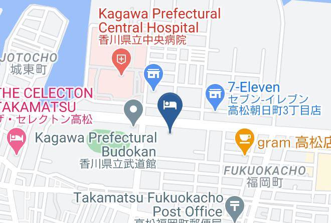 Takamatsu City - Hotel Pearl Garden Maps