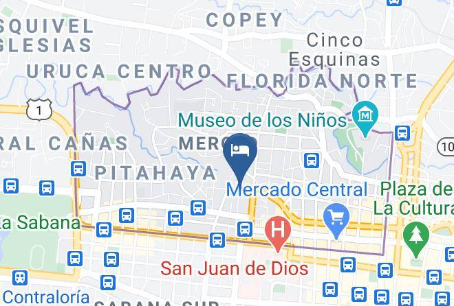 Hotel Pecos Bill Map