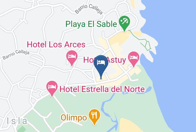 Arnuero - Hotel Pelayo Isla Maps