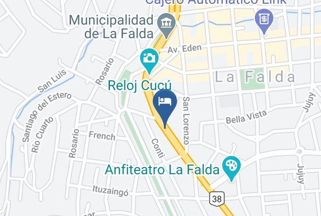 Punilla Department - Hotel Peloso Maps