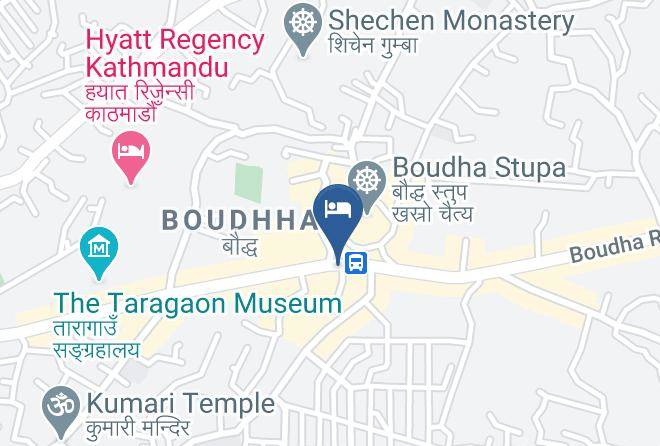 Kathmandu - Hotel Pema And Stupa View Restaurant Maps