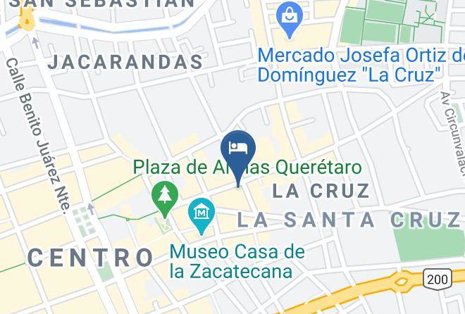 Santiago De Queretaro - Hotel Pena Cantera Maps