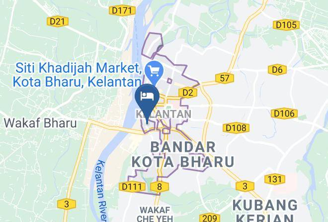 Kota Bharu - Hotel Peneka Inn Maps