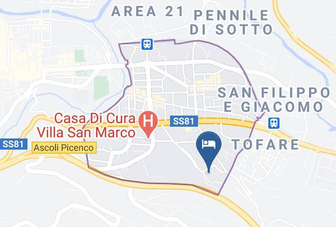 Ascoli Piceno - Hotel Pennile Maps