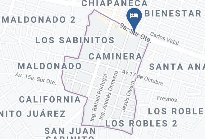Tuxtla Gutierrez - Hotel Penon Maps