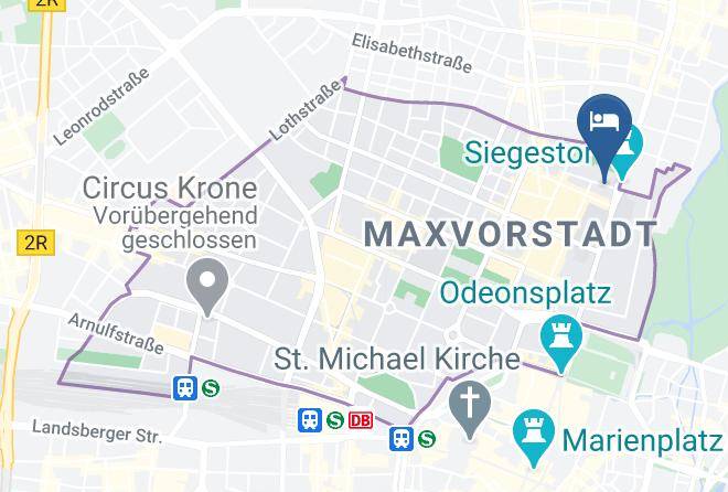 Munich District - Hotel Pension Am Siegestor Maps