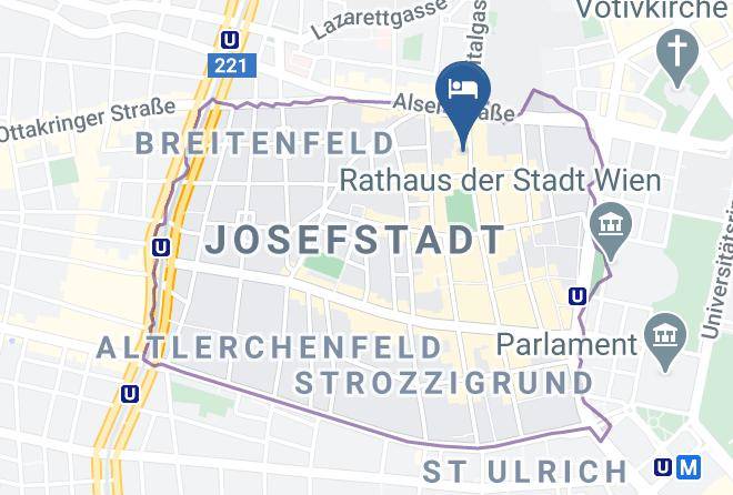 Vienna Josefstadt - Hotel Pension Baronesse Maps