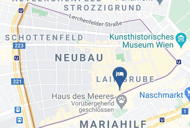 Vienna Neubau - Hotel Pension Continental Maps