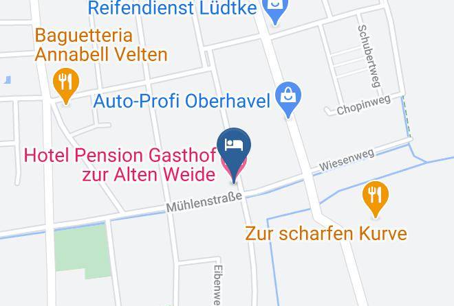 Oberhavel - Hotel Pension Gasthof Zur Alten Weide Maps