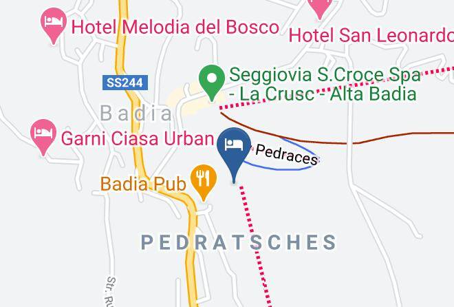 Hotel & Pension La Muda Map - Trentino Alto Adige - Bolzano