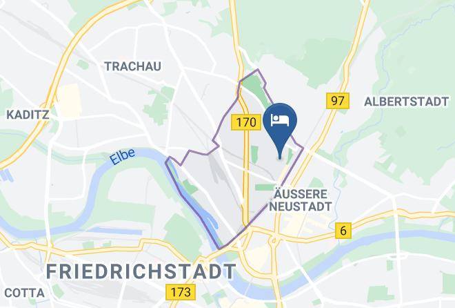 Dresden - Hotel Pension Mezzaluna Maps