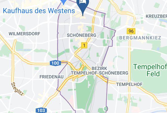 Stadt Berlin - Hotel Pension Michele In Berlin Schoneberg Maps
