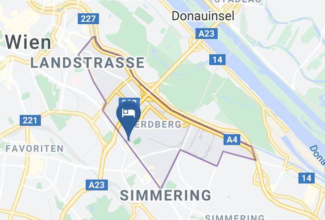 Vienna Simmering - Hotel Pension Peck Maps