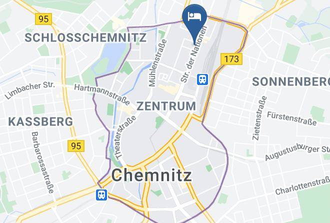 Chemnitz - Hotel Pension Savo In Chemnitz Maps