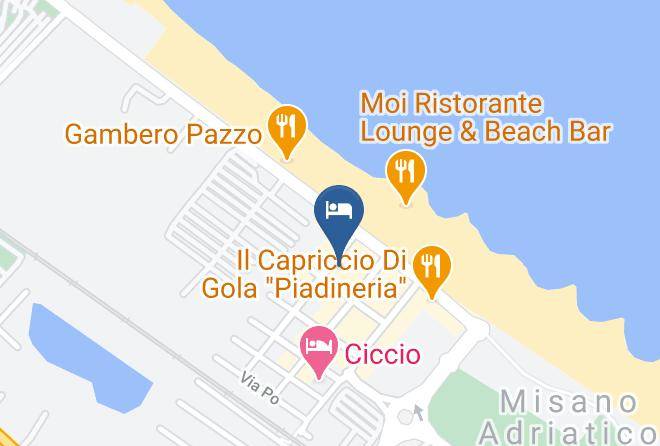 Rimini - Hotel Pensione Elena Maps