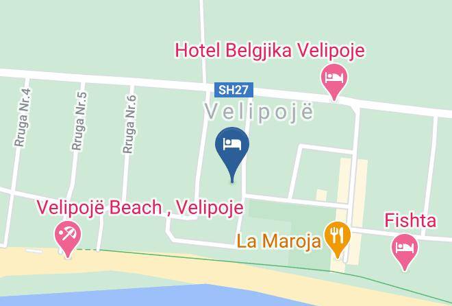Shkoder - Hotel Perdja Velipoje Maps