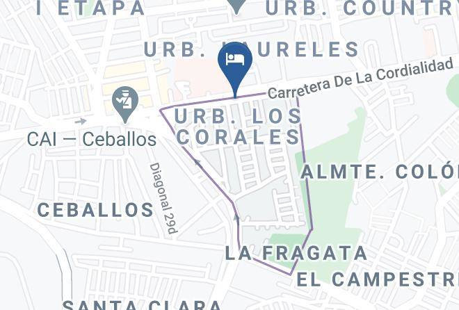Cartagena De Indias - Hotel Pergola Restaurante Bar Maps