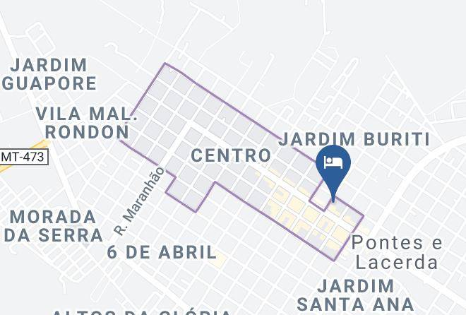 Pontes E Lacerda - Hotel Periquito Maps