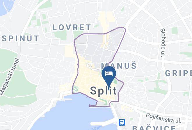 Split - Hotel Peristil Maps