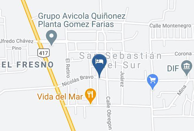 Gomez Farias Municipality - Hotel Perla Del Sur Maps