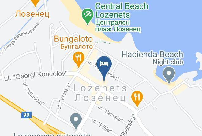 Tsarevo - Hotel Perla Maps