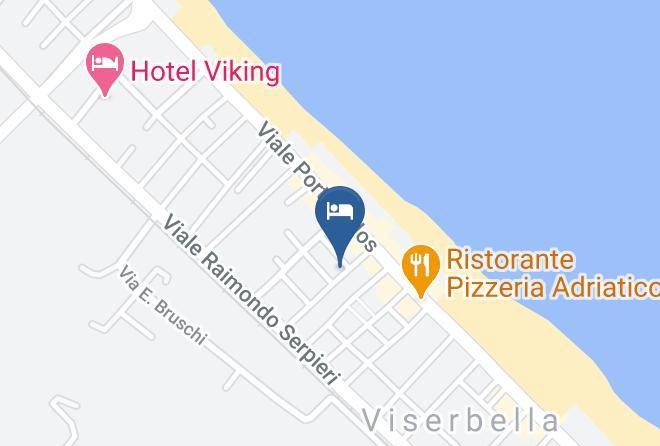 Rimini - Hotel Perla Verde Maps
