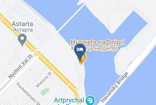 Kyiv - Hotel Perlyna Dnipra Maps