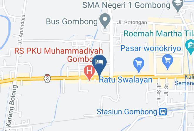 Kebumen Regency - Hotel Permata Maps