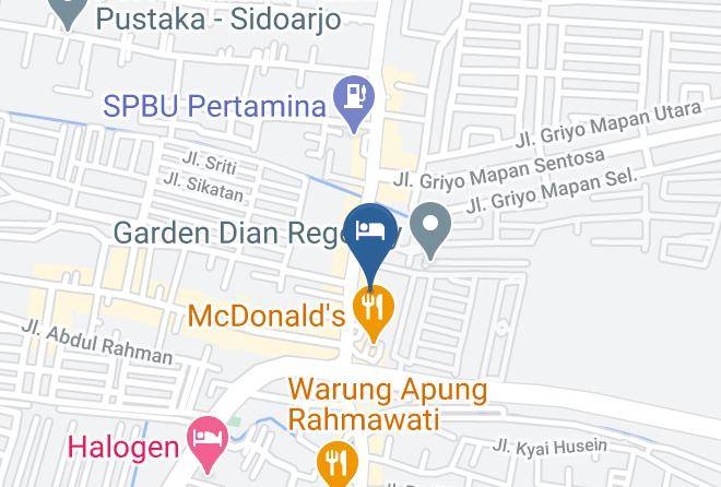 Sidoarjo Regency - Hotel Permata Maps